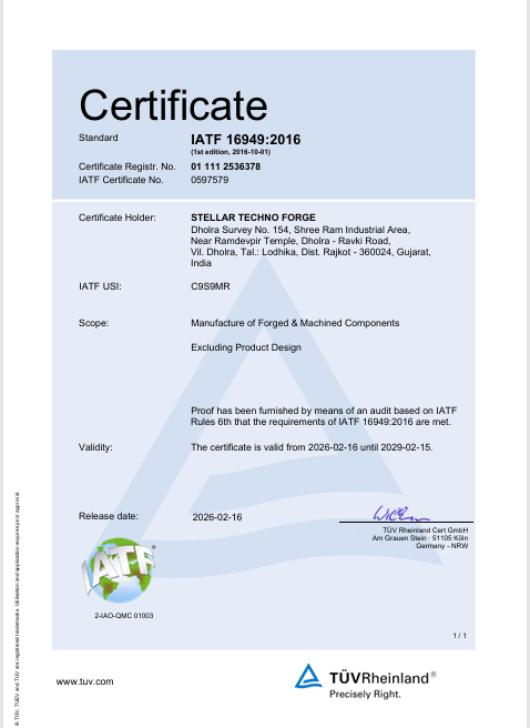 IATF Certificate